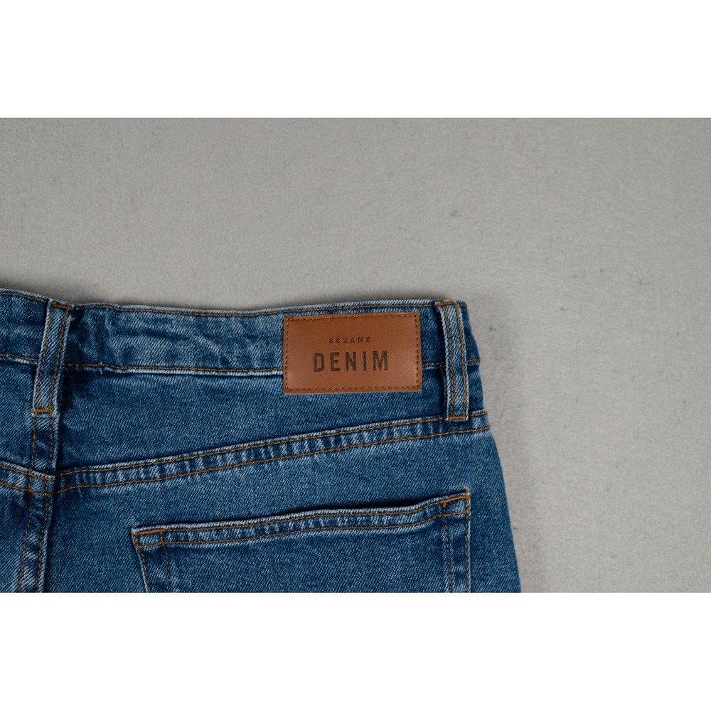 Sezane Womens Denim High Waisted Straight Leg Jeans Blue Size 42 FR/US 10 French image 8